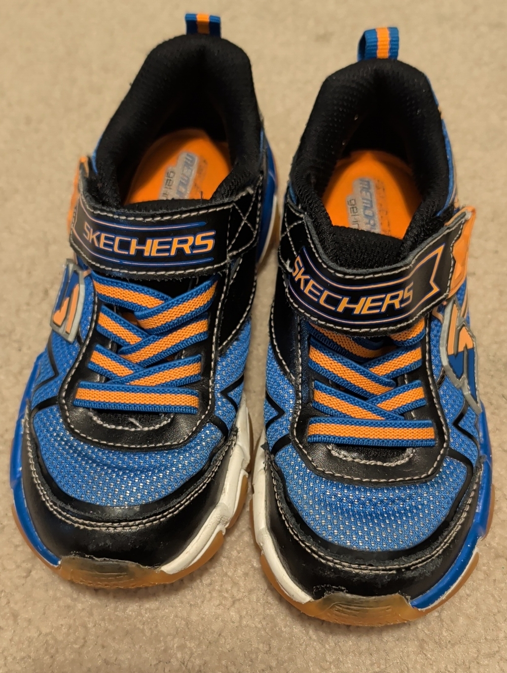Skechers Skechair Kids' Sneakers Blue & Orange US 11